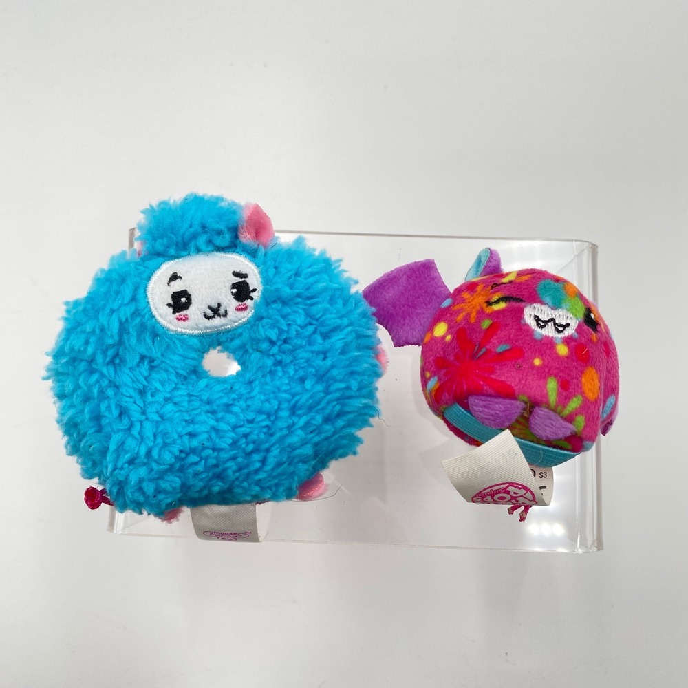Pikmi Pops Surprise S3 Plush Clip On Backpack‎ Charm Blue Pink Lot of 2 Small 2"